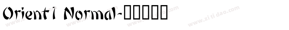 Orient1 Normal字体转换